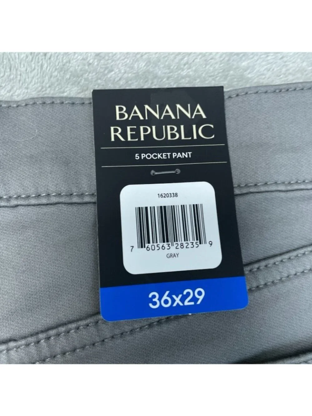 Banana Republic Men's Gray 5-Pocket Pants Size 36x29  K1334